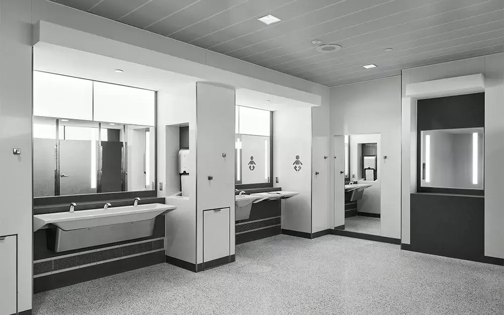 Toilet with sinks