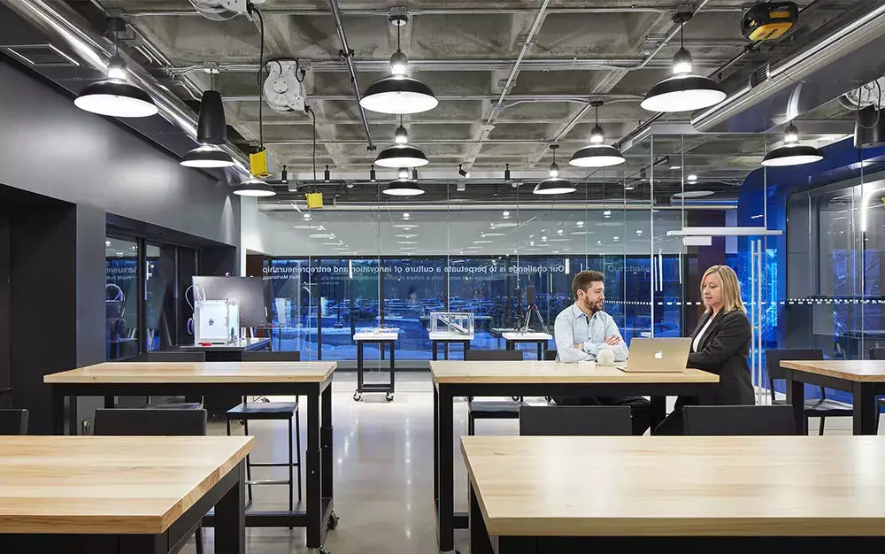 Mortenson Innovation Center working space