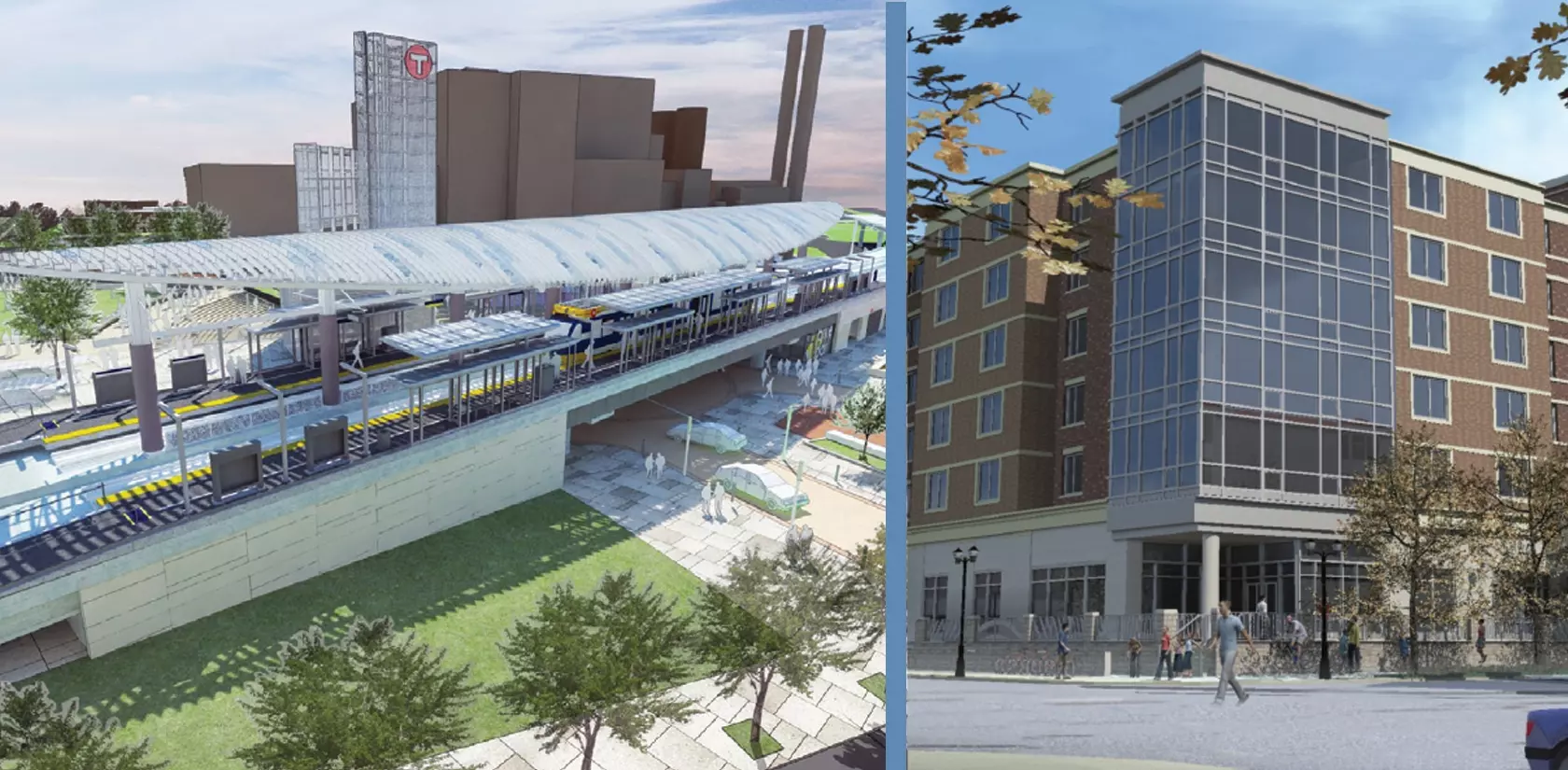 Building and subway station