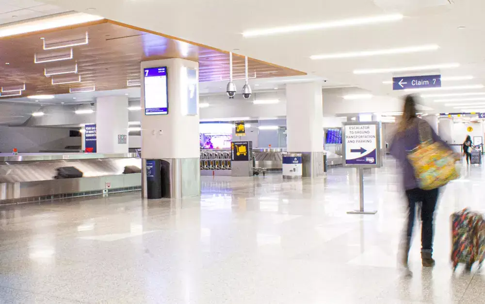 Baggage claim hall