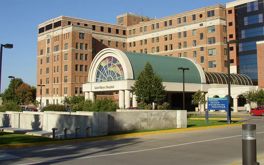 Entrance to the hospital