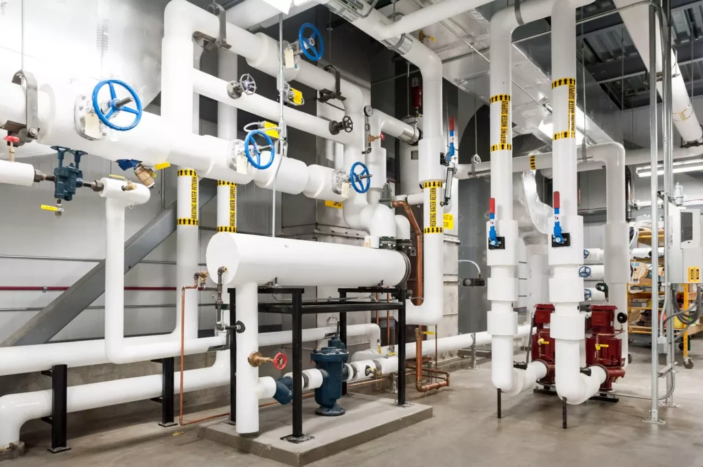 Mechanical plumbing pipes