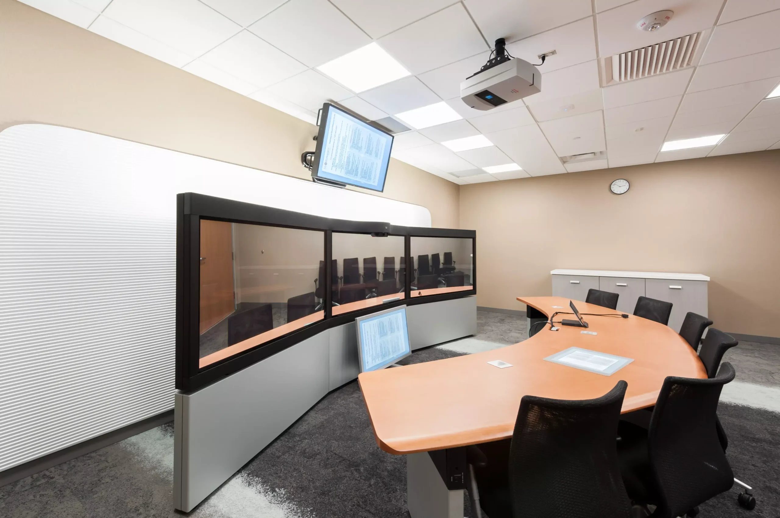 Conference room with TV