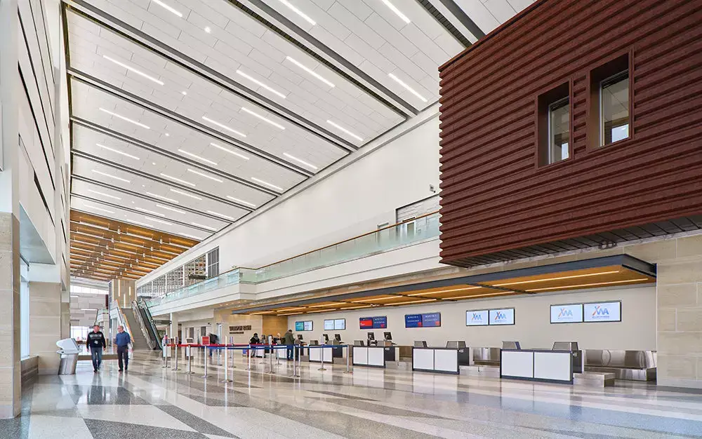 Williston International Airport interior hall